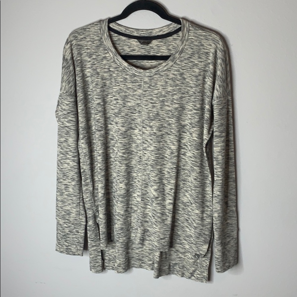 Eddie Bauer gray space dye oversized long sleeve s
